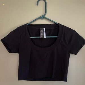 Mono B Classic Black Crop Top